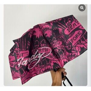 Ed Hardy Hot Pink Leopard Umbrella